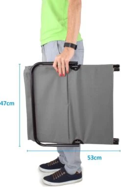 Strandmat Opvouwbaar Met Schouderband - Strandstoel Grijs 145x47x52 -Outdoor Kampeeruitrusting Winkel 779x1200