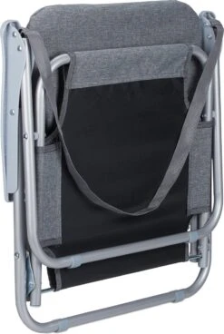 Relaxdays Strandstoel Opvouwbaar - Set Van 2 - Lage Campingstoel - Kampeerstoel Leuning - Grijs -Outdoor Kampeeruitrusting Winkel 805x1200