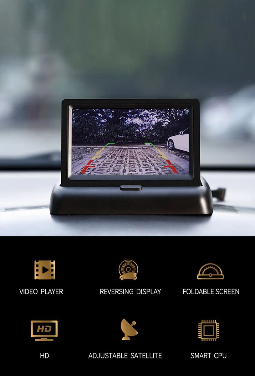 Yoelbaer Draagbare Display 4.3 Inch Color LCD TFT Monitor Yoelbaer Draagbare Display 4.3 Inch Color LCD TFT Monitor -Outdoor Kampeeruitrusting Winkel 815x1200 2