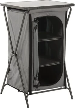 Travellife Toledo Opbergkast Opvouwbaar Laag Dark Grey -Outdoor Kampeeruitrusting Winkel 836x1200