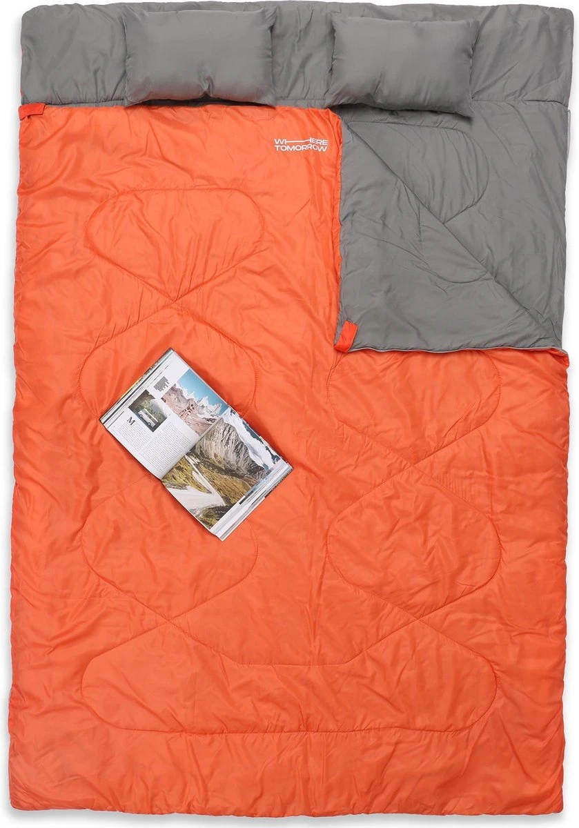 Where Tomorrow double slaapzak 220 x 150 cm diverse kleuren - oranje Where Tomorrow Double Slaapzak 220 X 150 Cm Diverse Kleuren - Oranje -Outdoor Kampeeruitrusting Winkel 839x1200 2