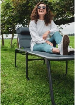 Travellife Barletta Ligbed - Antraciet / Donkergrijs -Outdoor Kampeeruitrusting Winkel 854x1200