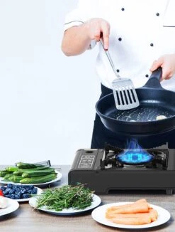 Camping Kooktoestel - Draagbaar Gasfornuis - Incl. 6x Gasflessen En Koffer -Outdoor Kampeeruitrusting Winkel 908x1200 4