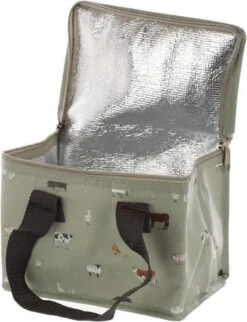 Kleine Koeltas Voor Lunch Grijs Met Boerderij Dieren Print 16 X 21 X 14 Cm 4,7 Liter - Koeltassen -Outdoor Kampeeruitrusting Winkel 921x1200 1