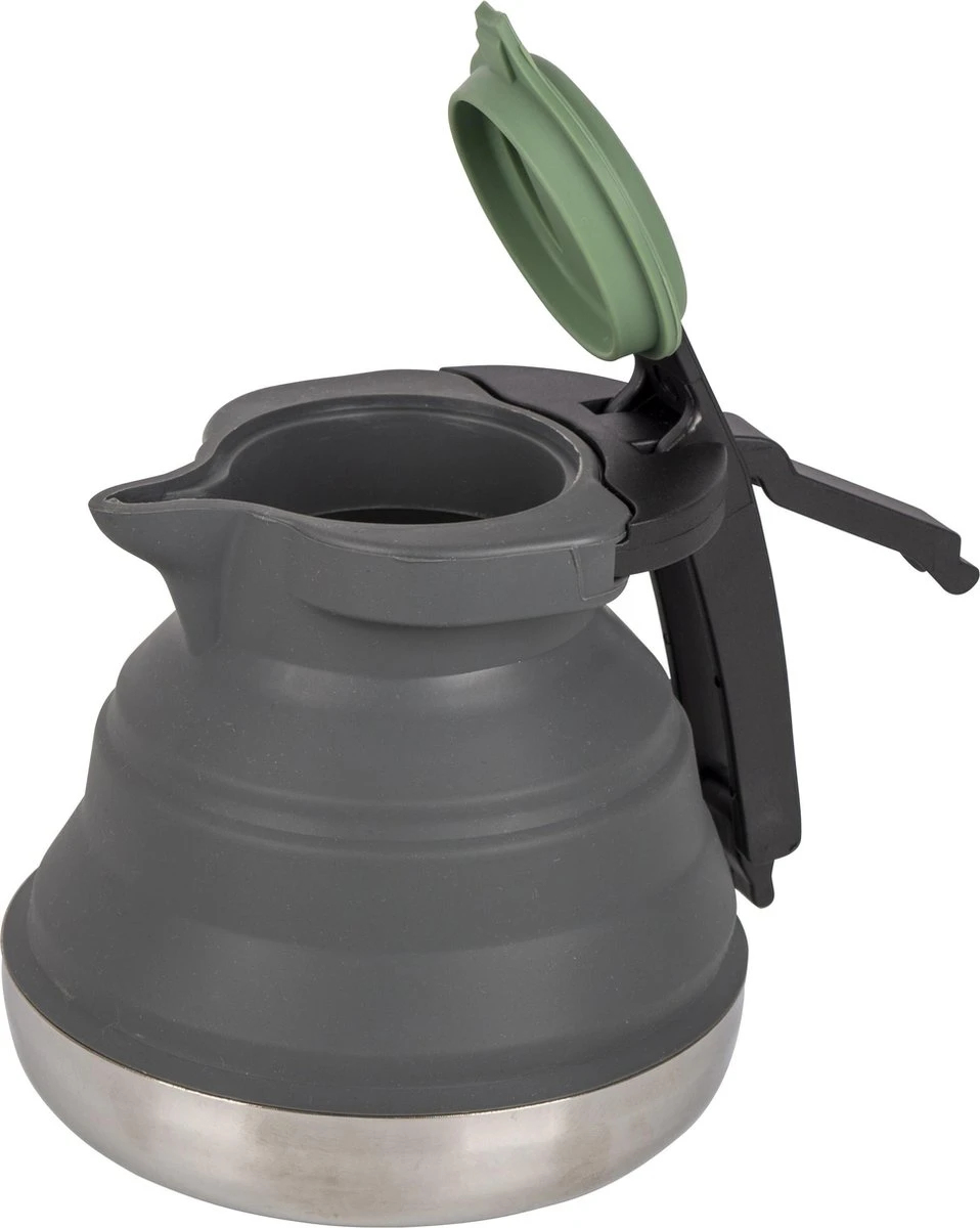 Bo-Camp Theeketel - Opvouwbaar - 1.2 Liter - Siliconen/rvs Bo-Camp Theeketel - Opvouwbaar - 1.2 Liter - Siliconen/rvs -Outdoor Kampeeruitrusting Winkel 958x1200 1