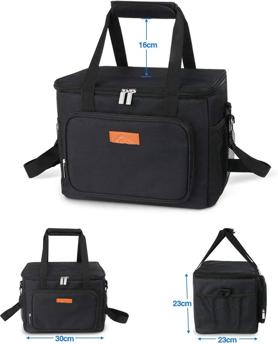 Lunchtas - Koeltas voor Dames en Heren - Cool bag - 4 Laags Geïsoleerde Koeltas - Kleine Cooler - Lunch Box - Lunchtas 15 Liter- Zwart Lunchtas - Koeltas Voor Dames En Heren - Cool Bag - 4 Laags Geïsoleerde Koeltas - Kleine Cooler - Lunch Box - Lunchtas 15 Liter- Zwart -Outdoor Kampeeruitrusting Winkel 969x1200 3